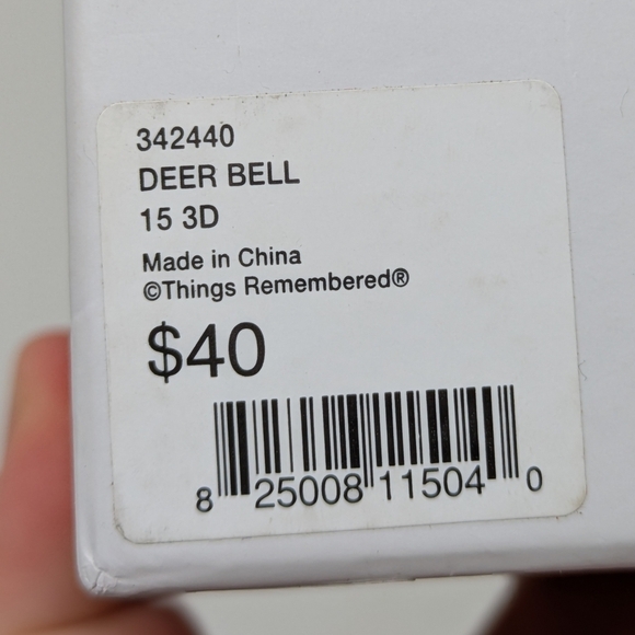 NIB Things Remembered silver 2015 deer bell - Picture 6 of 6